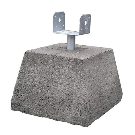 concrete pier blocks with metal brackets|precast concrete deck piers lowe's.